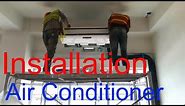 Installation Under Ceiling Air Conditioner | HVACR Installation Video