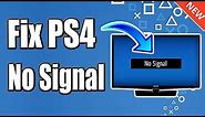 FIX PS4 NO VIDEO SIGNAL & EASY BLACK SCREEN HDMI RESOLUTION RESET (BEST METHOD)