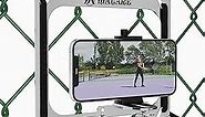 Cell Phone Fence Mount for iPhone, Mevo Start, Phones, GoPro and Other Action Cameras, to a Chain Link Fence for Recording Baseball,Softball and Tennis Games