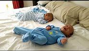 Twin Baby Facepalms his brother for fussing
