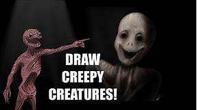 How to draw Creepy Creatures Tutorial - Darian Quilloy