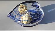 Heart Encapsulation - cremation glass Memorial - Glass Remembrance