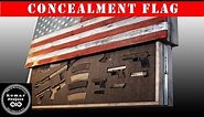 Motorized Concealment Flag Made out of Pallet Wood