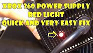Xbox 360 Power Supply AC Adapter Brick Red Light Fix