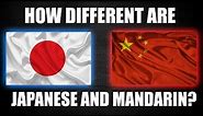 How Different Are Japanese and Chinese?