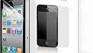 Screen Protector Film Clear (Invisible) for iPhone 4 4S AT&T and Verizon and Sprint (3 Pack Front + 3 Bonus Back Films)