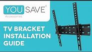 TV Wall Bracket Installation Guide - The Yousave Accessories Easy To Follow Wall Mount Tutorial