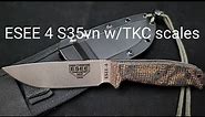 ESEE 4 S35vn w/ TKC scales