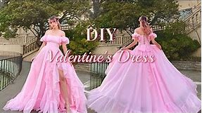 Making the Most Romantic Valentine's Day Dress Ever! | Pattern Available | DIY Princess Gown