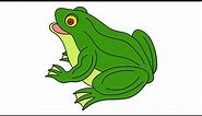 Frog Coloring Pages | How To Draw and Color Frog