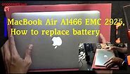 MacBook Air A1466 EMC 2925 | How to replace battery.