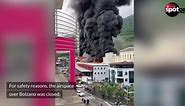 Massive fire destroys charging station factory