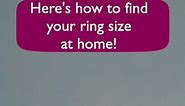 Here’s how to figure out your ring size at home — with items you’ll alteady have. #findyourringsize #ringsizing #ringsizetutorial #ringsizehack #ringsizeguide #howtofindyourringsize #ringsizingguide #getyourringsize #measureyourfinger #measureyourringsize #whatsyourringsize