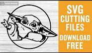 Baby Yoda Svg Free Cut File for Cricut
