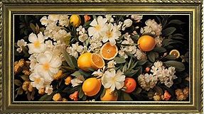 Fruity Flowers Painting | 10 Hours Framed Painting | TV Wallpaper
