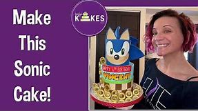 SONIC THE HEDGEHOG CAKE IDEAS | HOW TO DECORATE THIS ENTIRE CAKE!