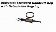 Flat Swivel Universal Handcuff Key with Detachable Keyring