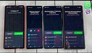 WhatsApp vs Viber Incoming Call Samsung Galaxy Z Fold2 & S10 lite & Not20