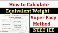 How to Find Equivalent Weight