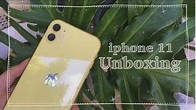 🌻iphone 11 unboxing (+accessories) | yellow 128gb || cloudrts✨
