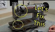Repairing a Consew Industrial Sewing Machine