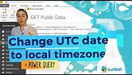 Convert UTC datetime to local time zones in Power Query