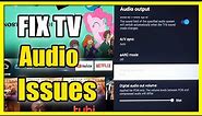 How to Fix No Sound on your Sony TV Google TV (Easy Method)