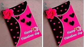 Easy and beautiful card for valentines day/valentines day card making very easy/ valentine greeting