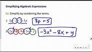 Integrated Math II - 1.1: Simplifying and Writing Expressions