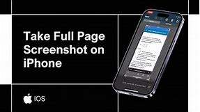 How to Take Full Page Screenshot on iPhone