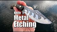 Easy Knife Metal Etching DIY