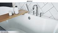 DreamLine Montego 66 in. x 36 in. Acrylic Freestanding Flatbottom Soaking Bathtub in White BTMO6636WFXXC00