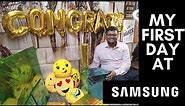 FIRST DAY at SAMSUNG ❤️ | Senior Software Engineer | WFH - Gifts Hi Gift 😍 | Day 1 Onboarding
