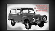 Ford Bronco First Generation (1966-1977)