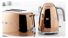 Smeg’s New Rose Gold–Finished Kitchen Appliances Are a Dream