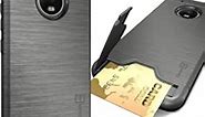 Moto G5 Plus Case, Moto G Plus 5th Generation Case, Moto X 2017 Case, CoverON [SecureCard Series] Slim Hybrid Cover with Card Slot and Kickstand for Motorola Moto X (2017 Version) / G5 Plus Gray