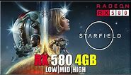 Starfield | All Settings Tested RX 580 4GB FPS TEST