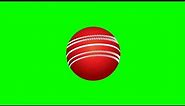 Cricket Ball Green Screen stock video footage