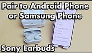 Sony Earbuds: How to Pair to Android or Samsung Phone via Bluetooth + Tips