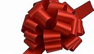 Large Red Ribbon Pull Bows - 9" Wide, Set of 6, Memorial Day, Presents, Wreath, Fundraiser, Decoration, Office, 4th of July, Christmas, Big Gift Bows, Gift Basket, Valentine's Day, President's Day