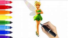 HOW TO DRAW TINKERBELL FULL BODY STEP BY STEP / TINKERBELL FAIRY DRAWING