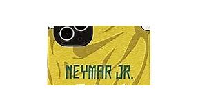 Slrioks Neymar Jersey Phone Case Creative Soccer Case for iPhone 11 Pro Max Thin Soft Imitation Leather Shockproof