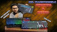 ZEBRONICS TRANSFORMER-K | Gaming Keyboard | Unboxing & Review