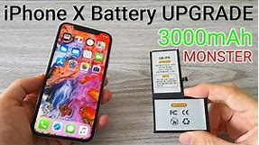 Upgrading my iPhone X with 3000mAh Battery 🔋😲 SUPERCHARGED