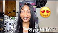 THE BEST SYNTHETIC STRAIGHT LACE FRONT WIG| Divatress.com