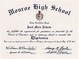 Pictures of Fake High School Diploma Online