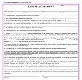 Images of Simple Rental Agreement