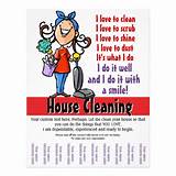 Pictures of Ideas For House Cleaning Flyers