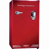 Red Compact Refrigerator
