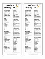 Pictures of Low Carb Foods List Pdf